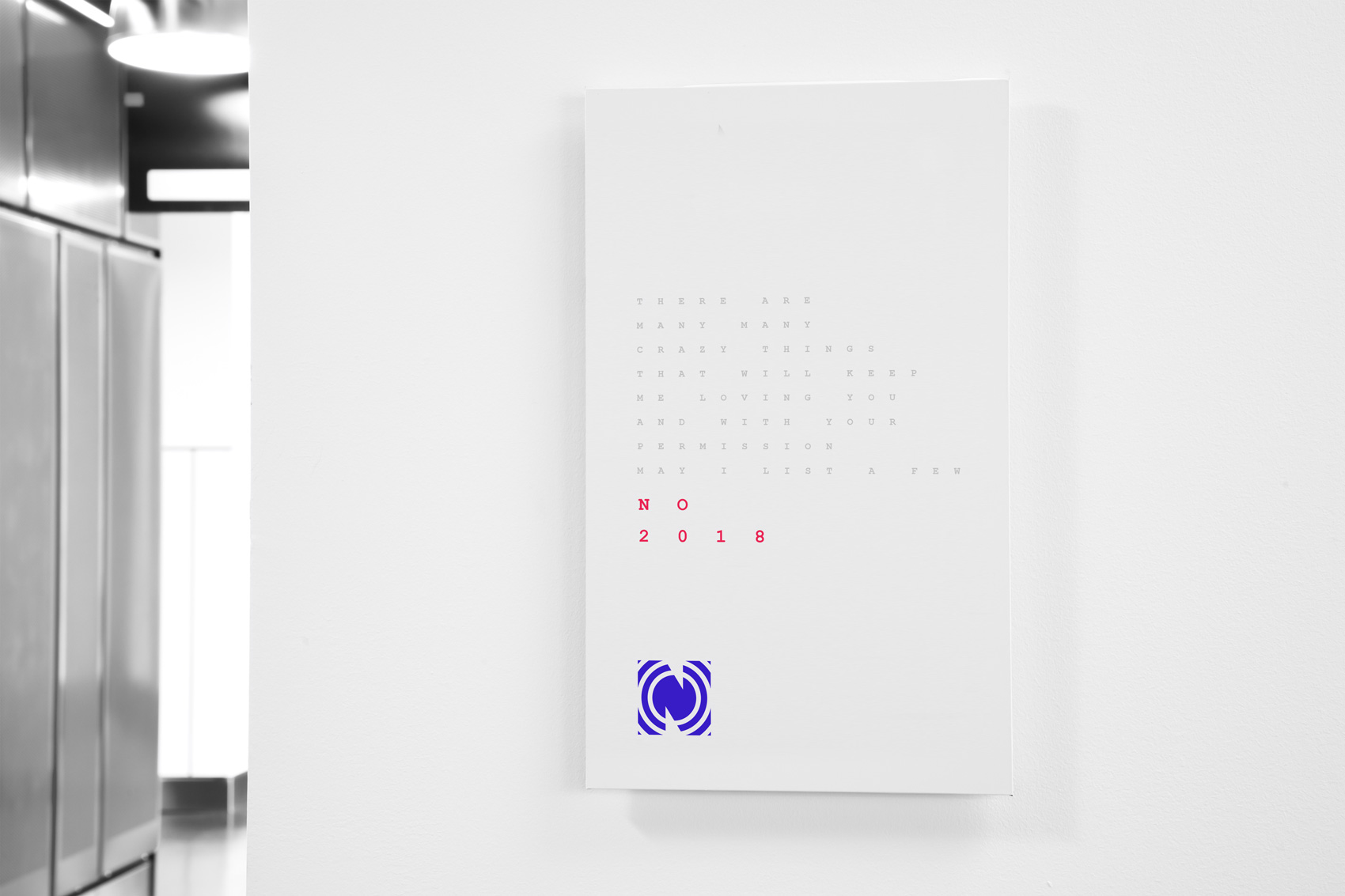 Poster on the wall